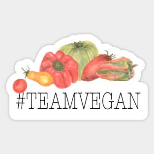 Team Vegan Sticker